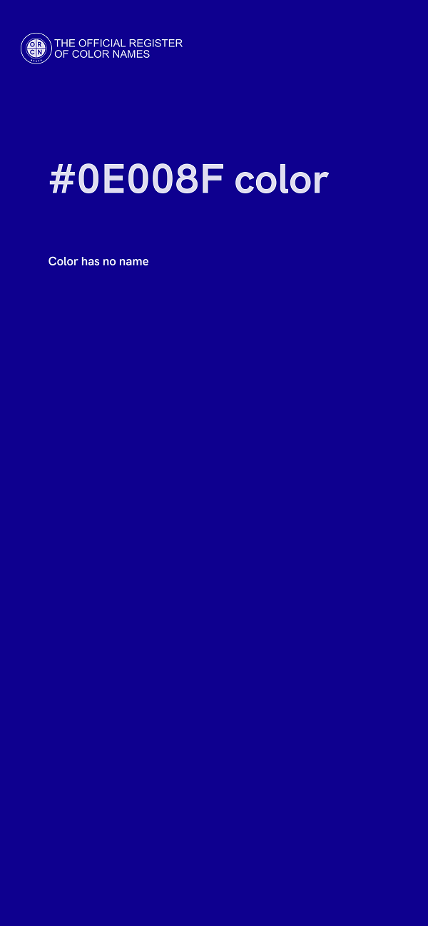 #0E008F color image