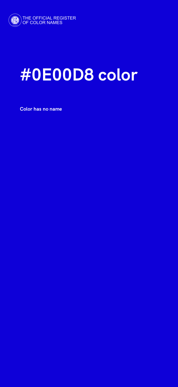 #0E00D8 color image