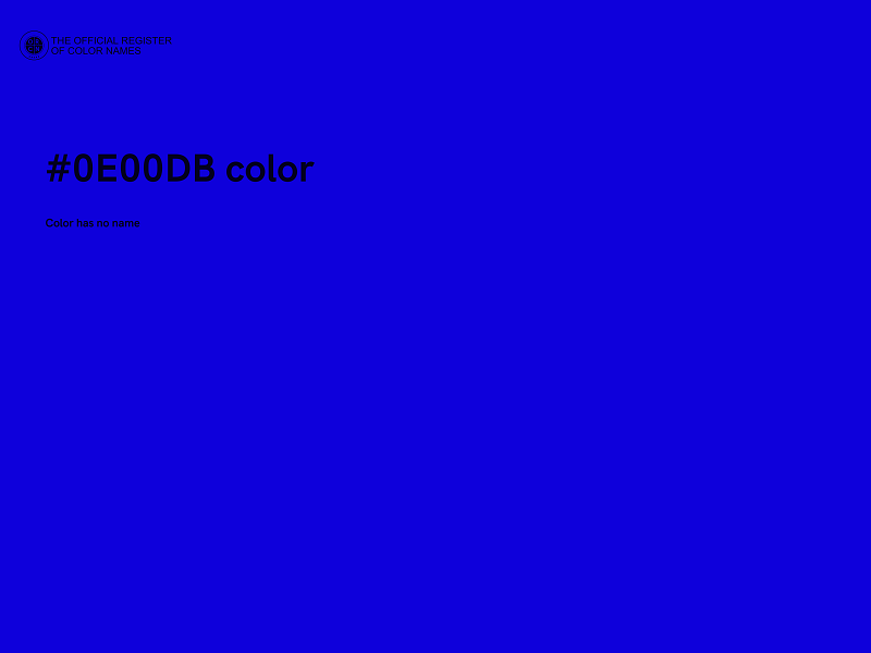 #0E00DB color image