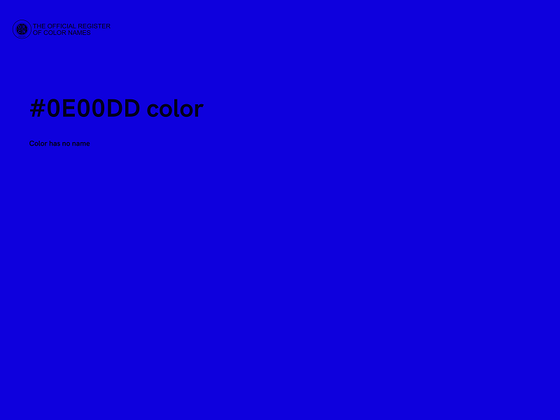 #0E00DD color image