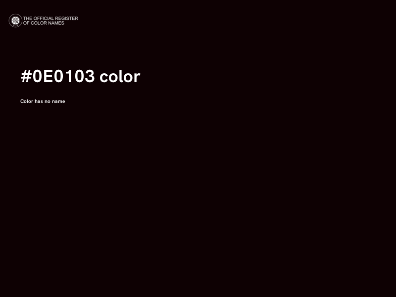 #0E0103 color image