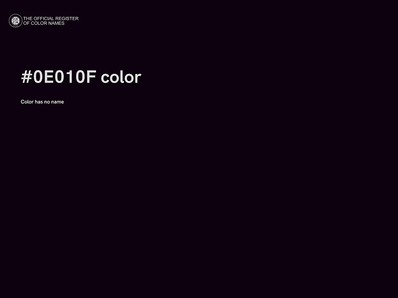 #0E010F color image