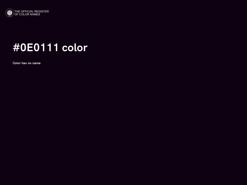 #0E0111 color image