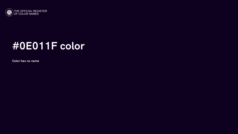 #0E011F color image