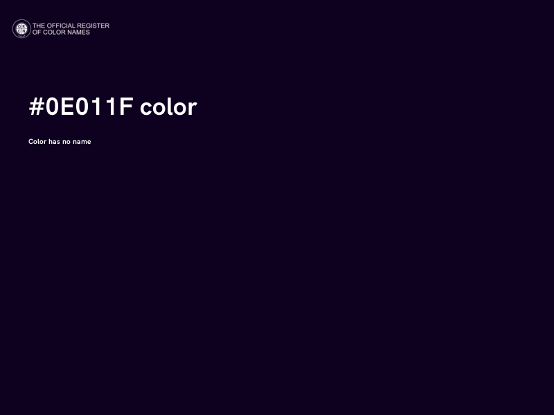 #0E011F color image