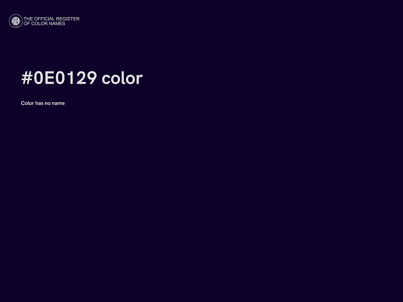 #0E0129 color image