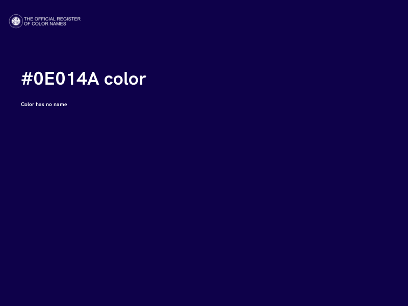 #0E014A color image