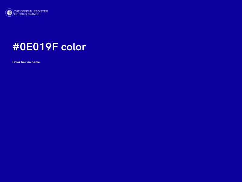 #0E019F color image
