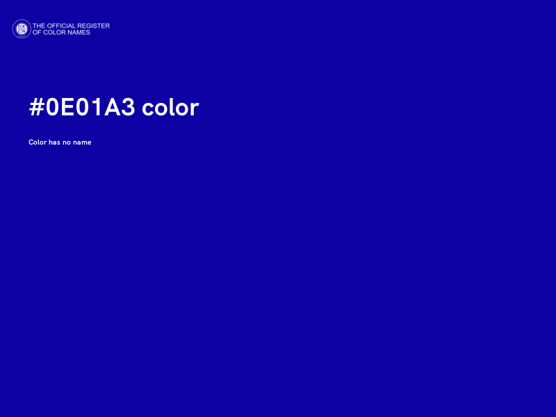 #0E01A3 color image