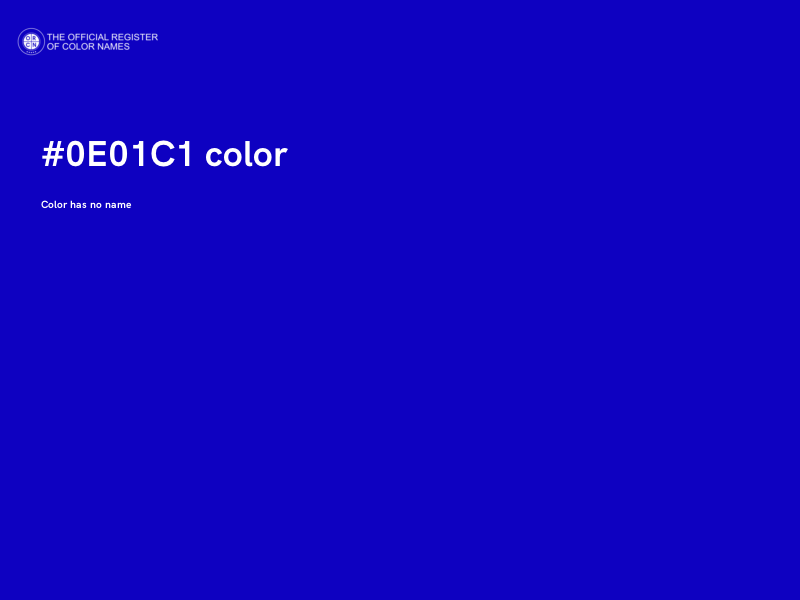 #0E01C1 color image