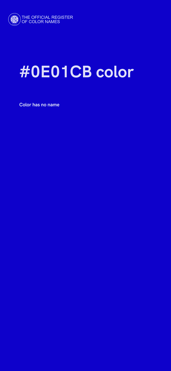 #0E01CB color image
