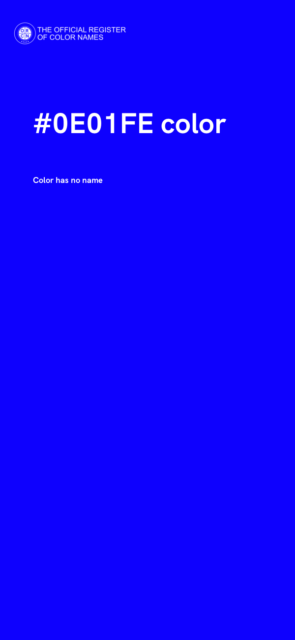 #0E01FE color image