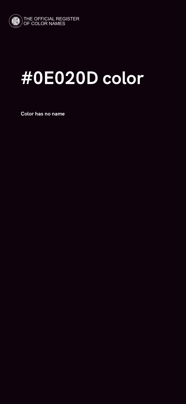 #0E020D color image