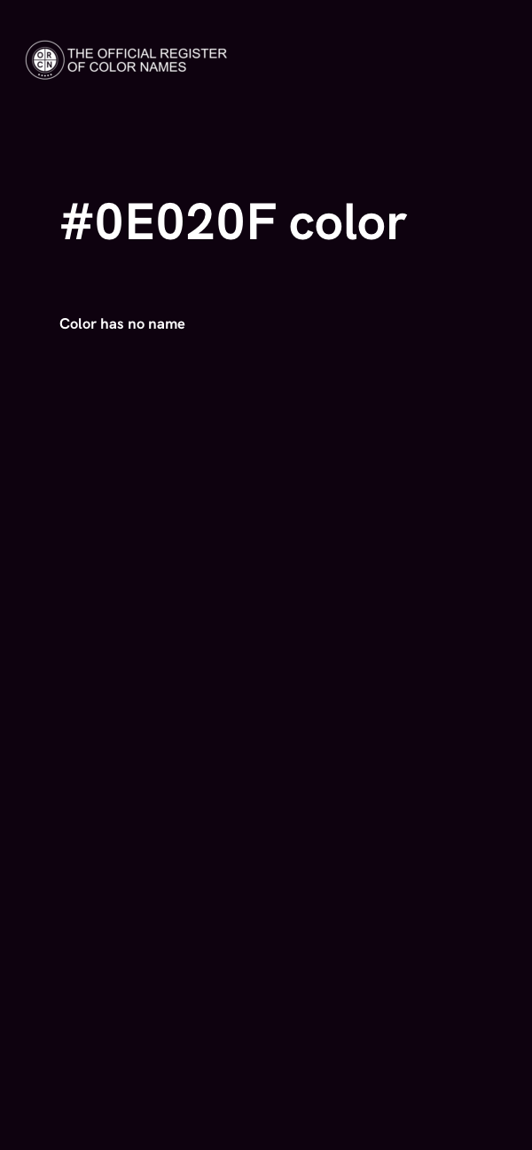 #0E020F color image