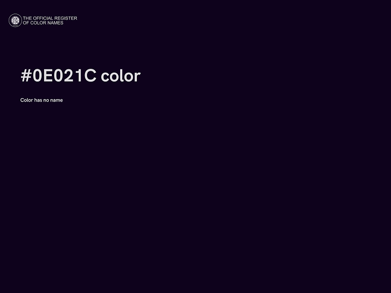 #0E021C color image