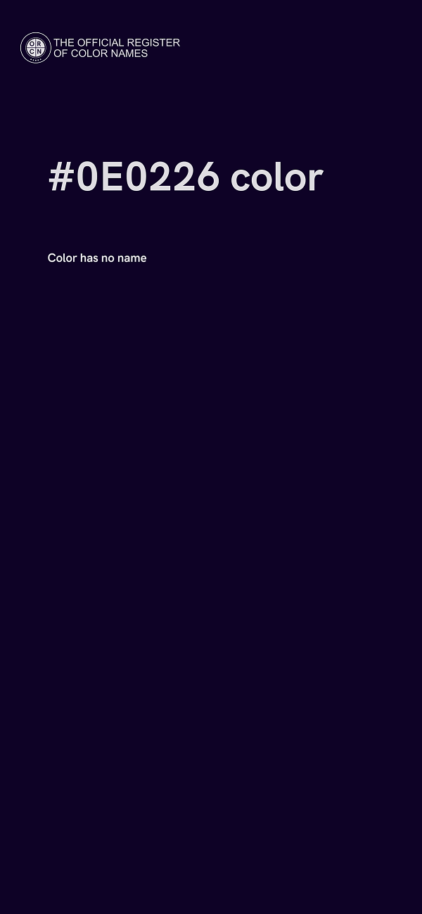 #0E0226 color image