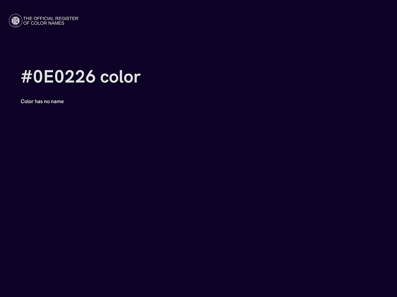#0E0226 color image