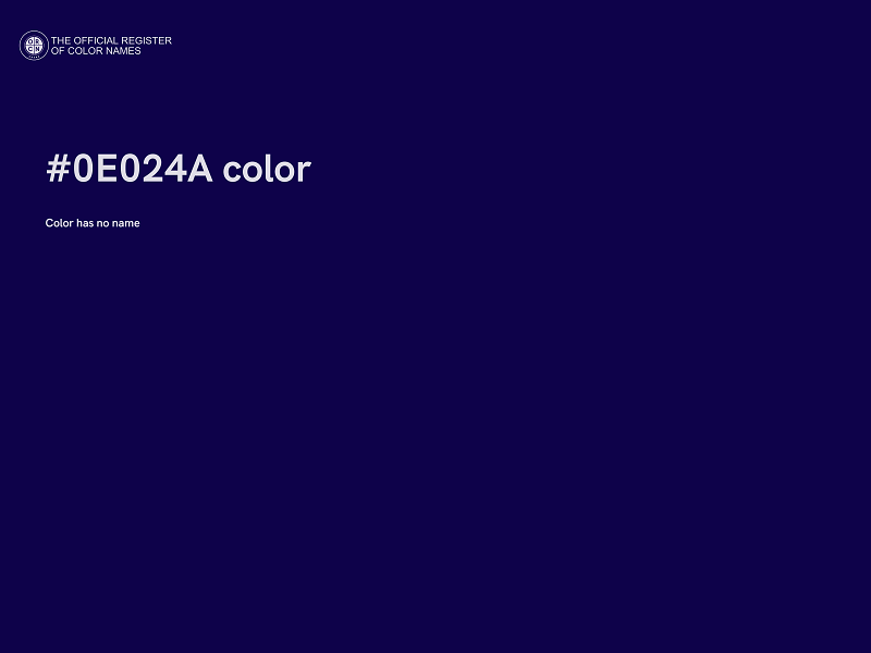 #0E024A color image
