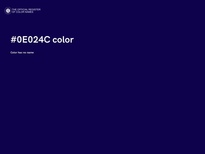 #0E024C color image