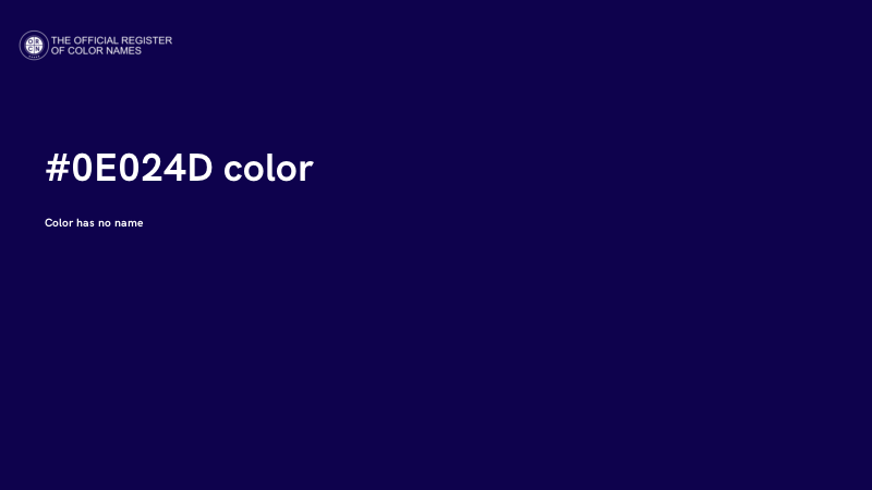 #0E024D color image