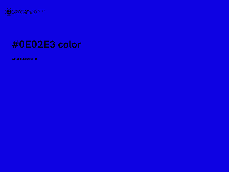 #0E02E3 color image
