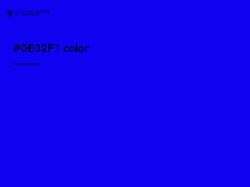 #0E02F1 color image