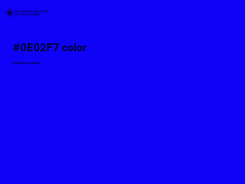 #0E02F7 color image