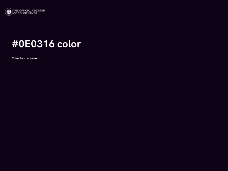 #0E0316 color image
