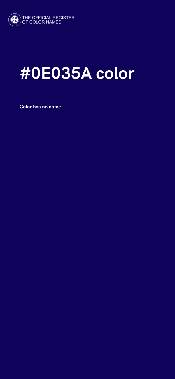 #0E035A color image