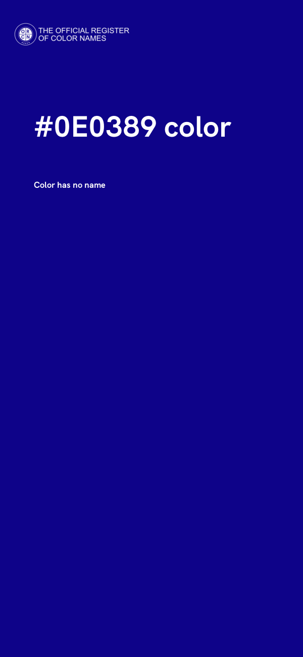 #0E0389 color image