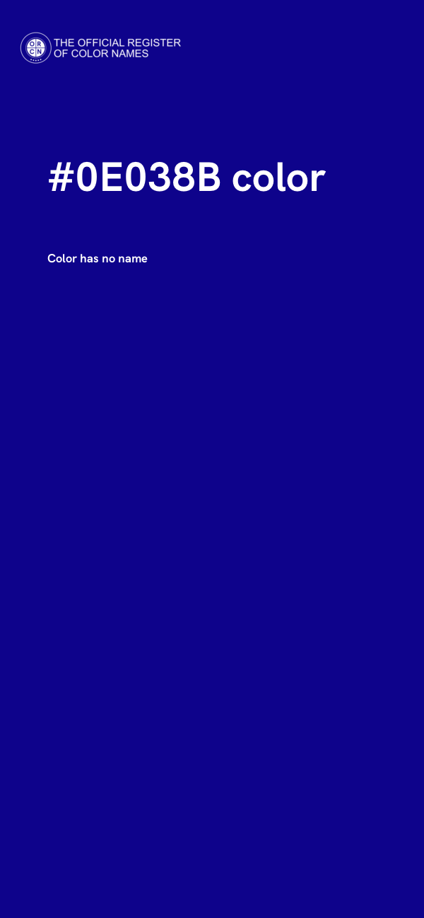 #0E038B color image