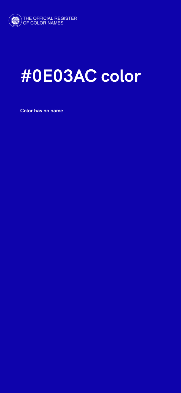 #0E03AC color image