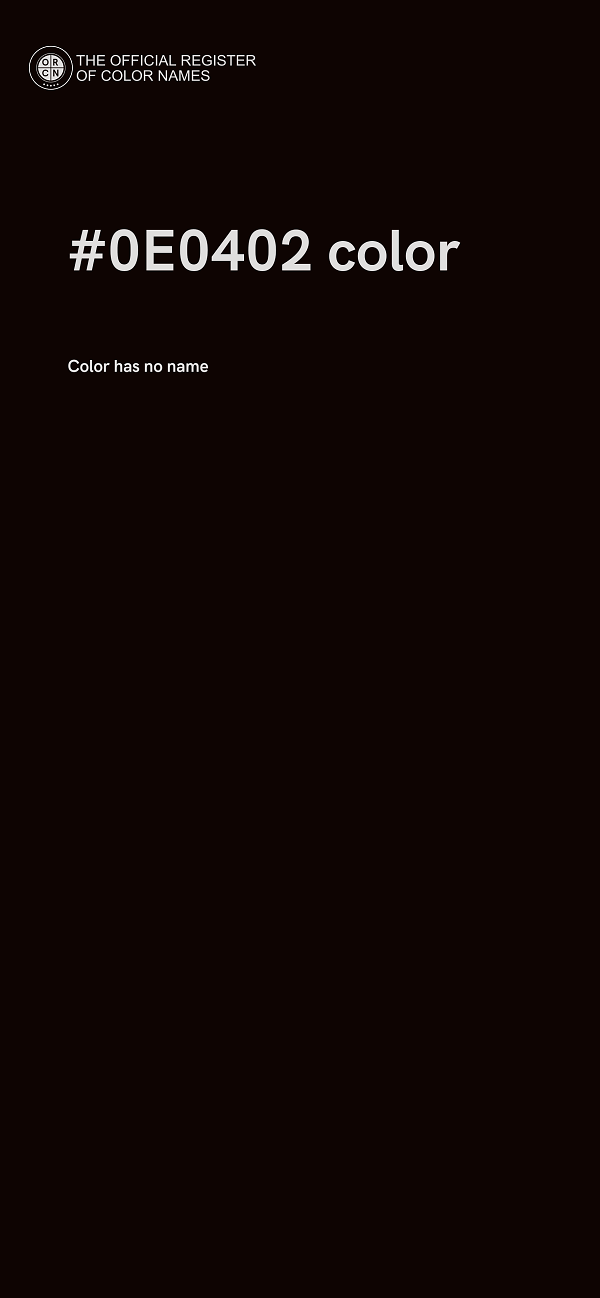 #0E0402 color image