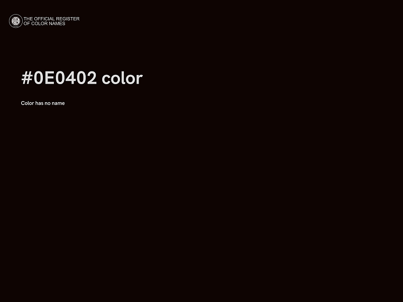 #0E0402 color image