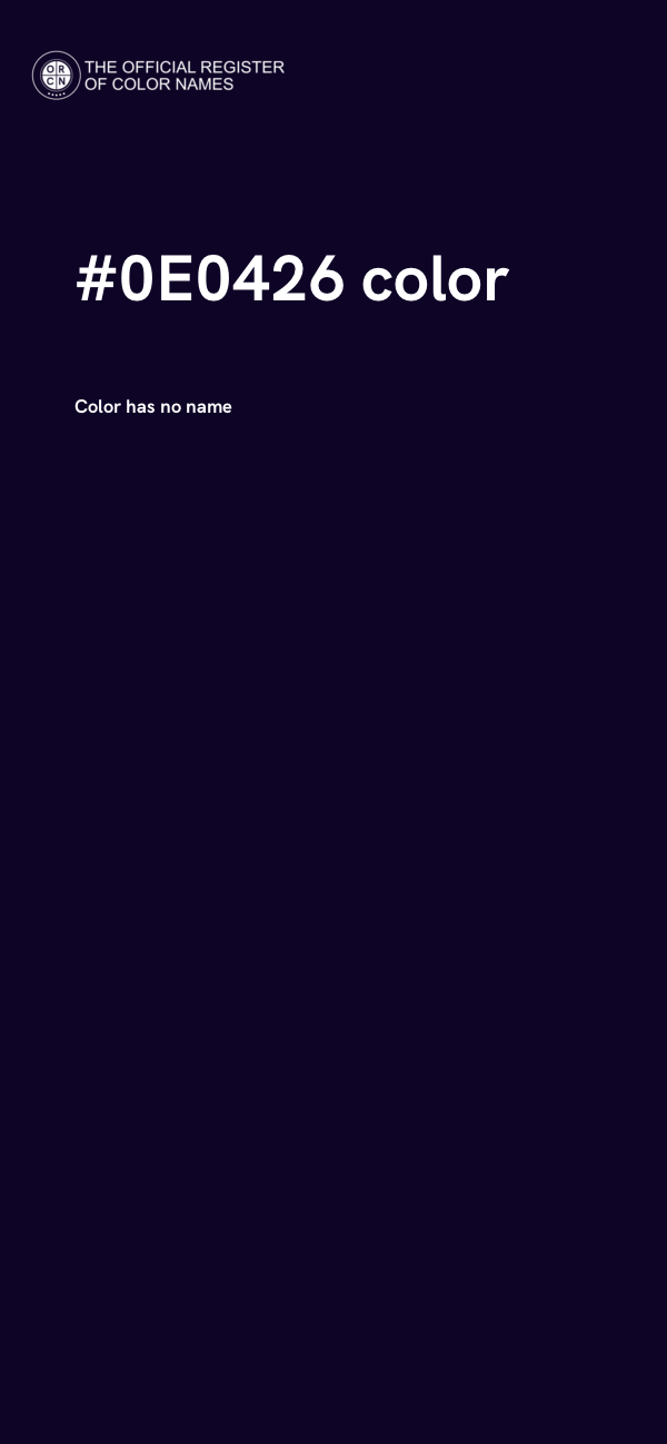 #0E0426 color image