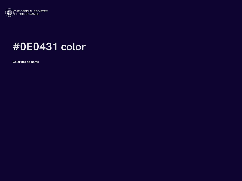 #0E0431 color image