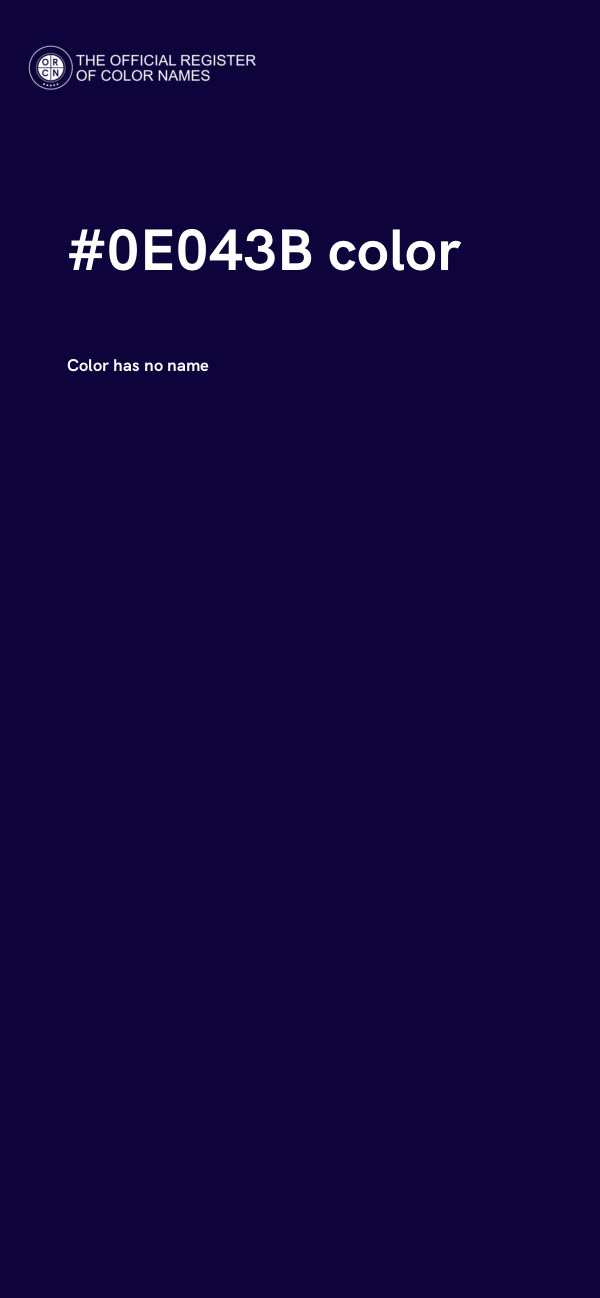 #0E043B color image