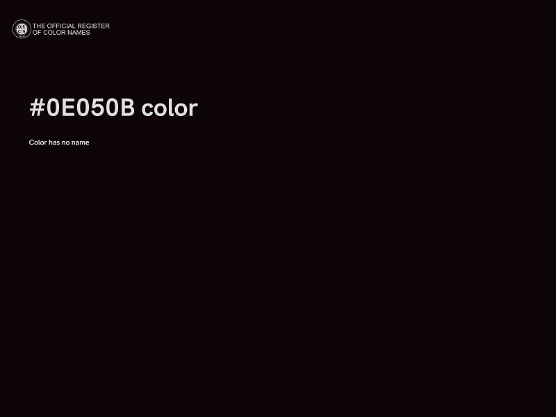 #0E050B color image