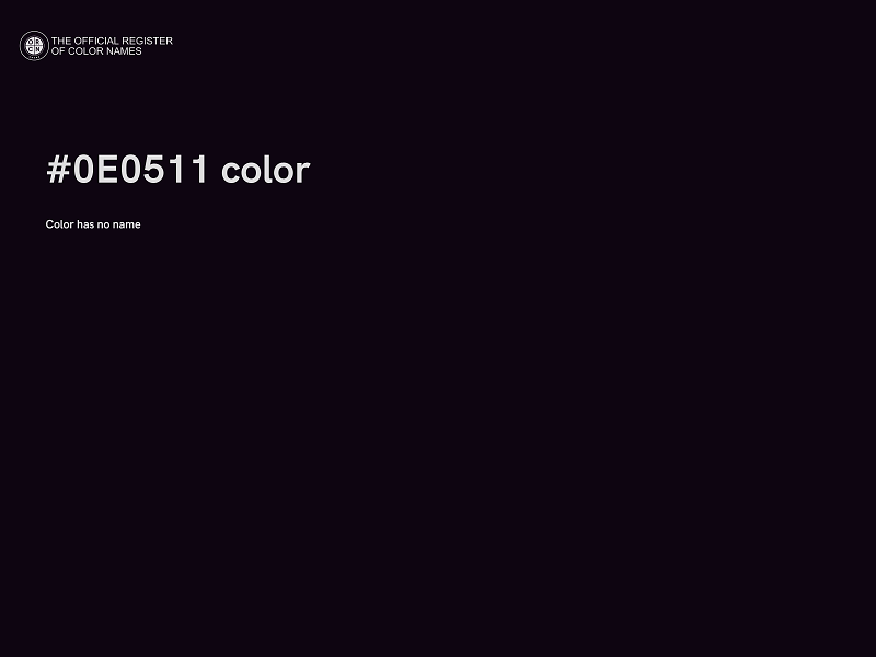 #0E0511 color image