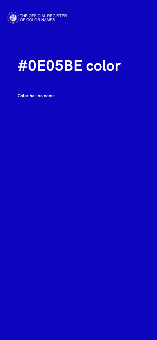 #0E05BE color image