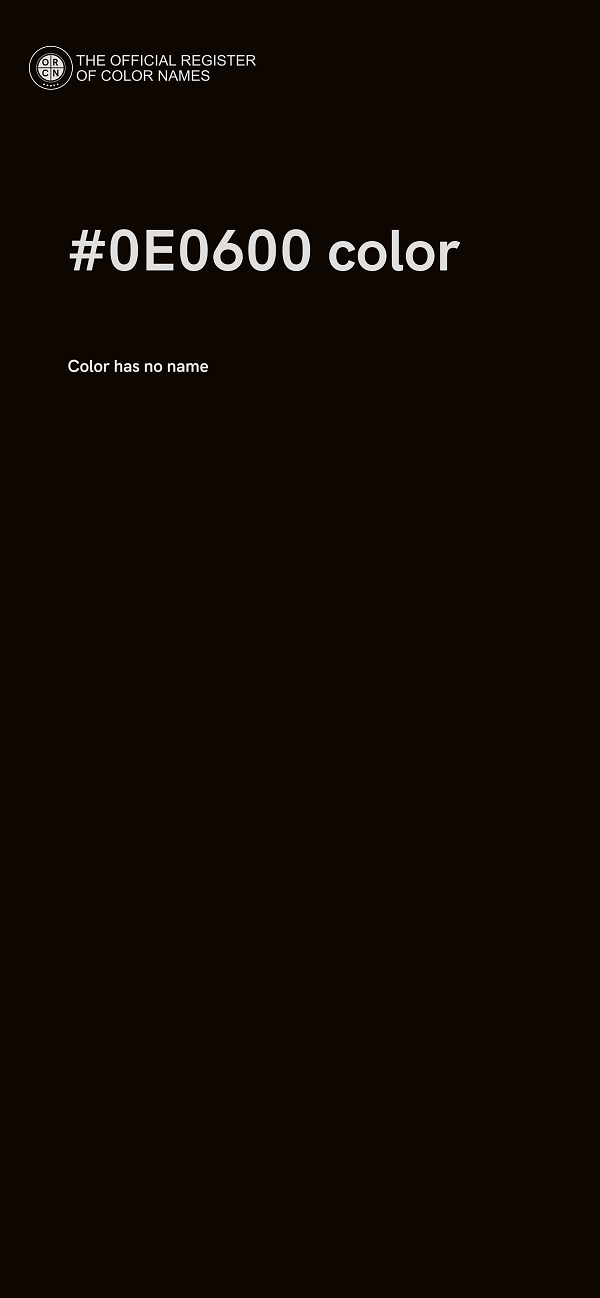 #0E0600 color image