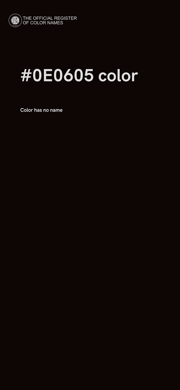 #0E0605 color image