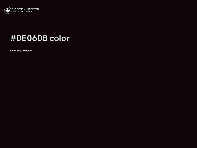 #0E0608 color image