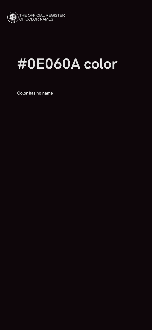 #0E060A color image