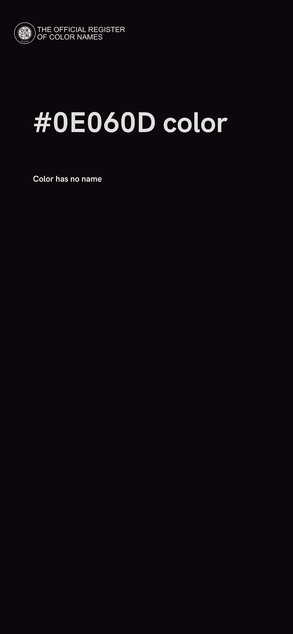 #0E060D color image