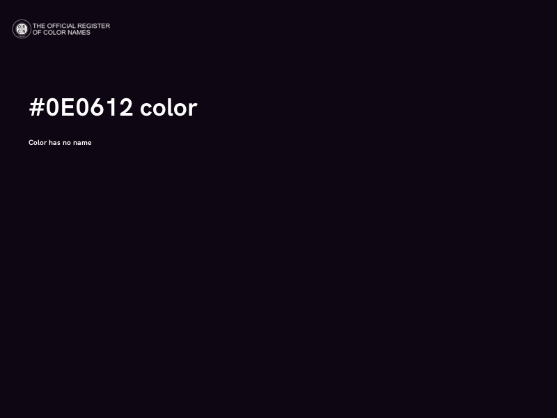 #0E0612 color image