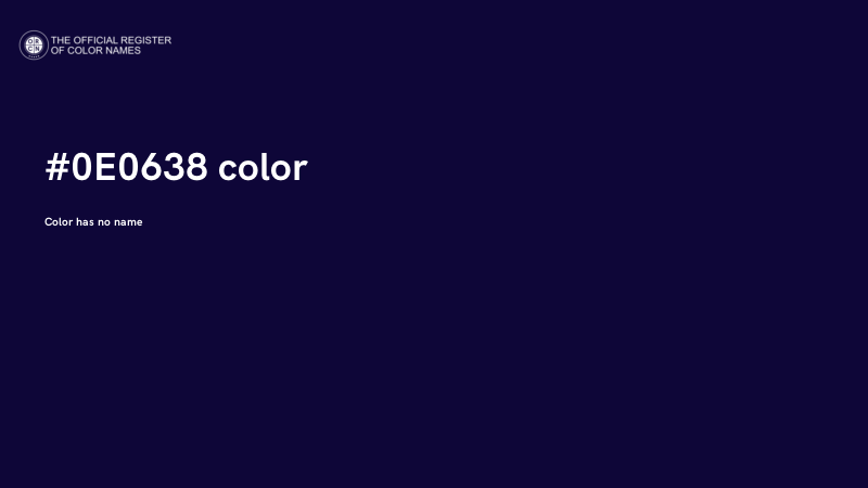 #0E0638 color image