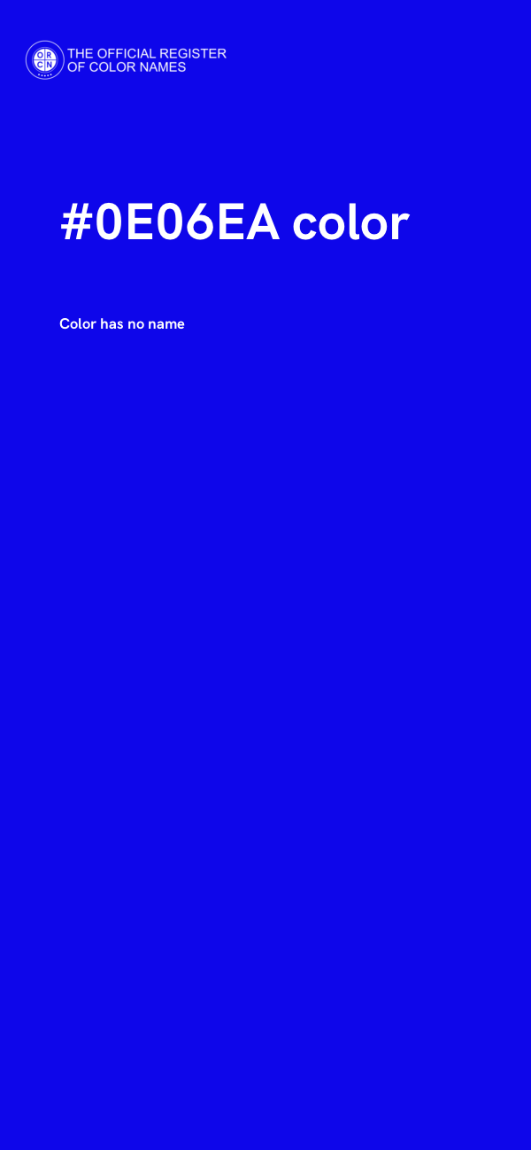 #0E06EA color image