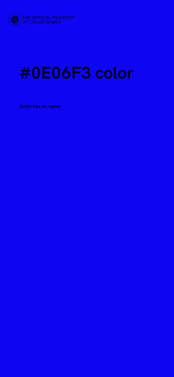 #0E06F3 color image