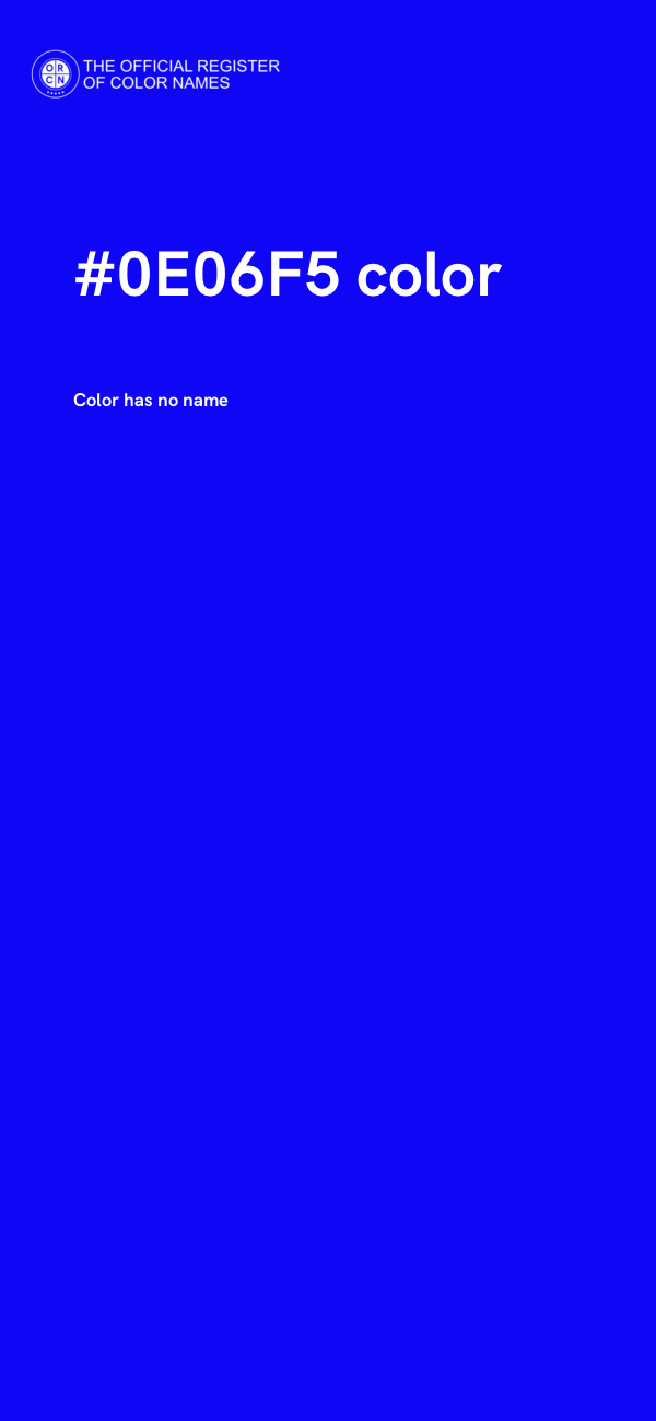 #0E06F5 color image